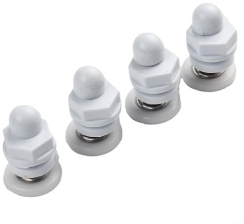 Shower Door Rollers 4 Pack, 19-29mm Wheel Diameter, Quick Release Type for 4-8mm Glass, Fits Most Shower Enclosures & Steam Cabins(25mm)