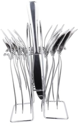 Mikinona Edelstahl Geschirr Mit Besteck in Pflanzenform Für Zuhause Leicht Und Kreativ Für Reisen Picknicks Büro Fein Poliertes Essbesteck Für Angenehmes Speiseerlebnis