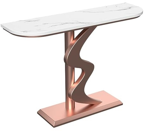 Générique Console contemporaine Rose, Table d'appoint de 140 cm pour Salon, entrée et Couloir, Meuble derrière Le canapé et Le Foyer - Design élégant et Polyvalent
