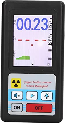 Klanata BR6 Nuklearstrahlungsdetektor - Tragbarer Geigerzähler Dosimeter mit LCD-Display | Beta-, Gamma- & X-Strahlungs-Erkennung | ±10% Genauigkeit | Wiederaufladbar für Zuhause & Reisen