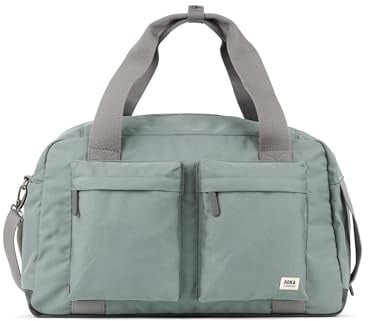 ROKA London Gatwick Medium Recyled Canvas Holdall (Pewter)