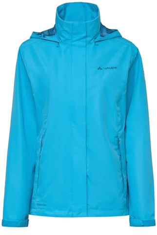 VAUDE Regenjacke Damen leicht - Women's Escape Light Jacket, wasserdichte Outdoor-Jacke, atmungsaktiver Windbreaker mit Kapuze, Klimaschonende Wanderjacke