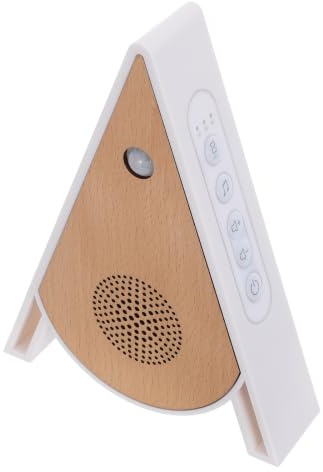 Boîte de Sons Relaxants Nature en Bois et Abs, Compacte | Bruits Naturels Apaisants, à Piles Détection de Mouvement, pour Couloirs et Pièces à Vivre