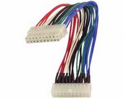 kenable Power Extension Cable - ATX 20 pin power connector male to female 30cm