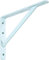 DIY Element System Wandkonsole Samson – belastbare Metall-Konsole optimal geeignet zum Lagern schwerer Gegenstände, Wandregal – 270 x 400 mm, Weiß, 2 Stück
