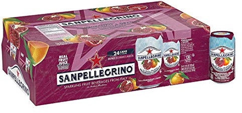 San Pellegrino Sparkling Fruit Beverages, Melo Grano e arancia/Pomegranate & Arancione, 11,15 per Sunbounce Cans (Total of 24) by San Pellegrino