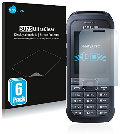 Savvies Schutzfolie für Samsung Xcover 550 | 6 Stück Transparenter Displayschutz Made in Germany Ultra-Klar Displayschutz-Folie