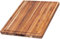 TeakHaus Traditional Schneidebrett Holz L | 61 x 46 x 3,8 cm | Nachhaltiges FSC-zertifiziertes Teakholz Tranchierbrett mit Saftrille | Holzbrett Küche für Gemüse & Fleisch