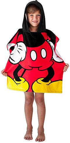 Disney Mickey Mouse Towel Hooded Poncho Bath Beach Childrens
