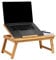 Mind Reader Bali Collection, Rayon from Bamboo Portable Laptop Desk/Breakfast Table with Tilt Top, Folding Legs, 19.75L x 12W x 8.25H, Brown