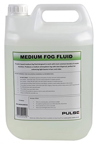 PULSE Medium Fog Fluid, 5L – Water-Based Smoke Fluid for Professional Fog Machines – PFX-MEDIUMFOG