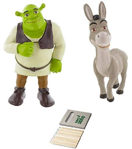 Price Toys Shrek Mini-Figur Spielzeug der Ansammlung Shrek und Esel Kuchendeckel (Shrek / Esel)