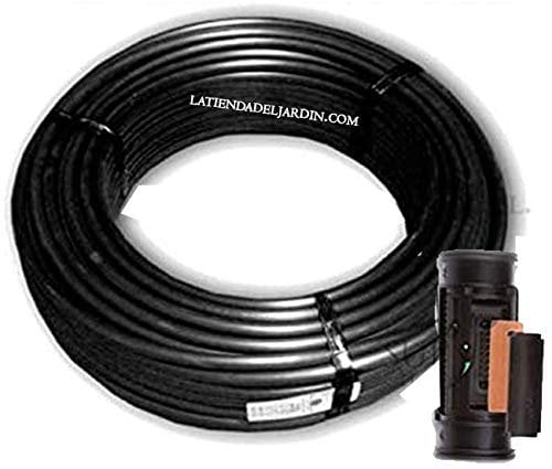 Suinga. 100 metros TUBERIA 16mm negra AUTOCOMPENSANTE cada 35 cm separación por gotero. Caudal 2,1 l/h. Tubería para riego por goteo utilizada en terrenos llanos o con desniveles