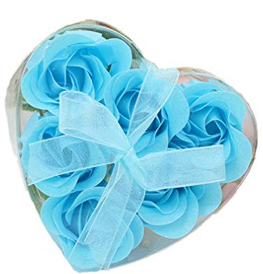 6Pcs Seife Rose Blume Flora Duft Seife Rose Soap Flower Plant ätherisches Öl Seife, Geschenk für Geburtstag/Jahrestag/Hochzeit/Valentinstag/Muttertag/Thanksgiving/Weihnachten Blumenseife Geschenk