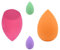DOLOVEMK 4 PCS/Pack Maquillage Éponge Blender Smooth Foundation Éponge Poudre Puff Beauty Egg, (Sans Latex) (Orange & Rose)
