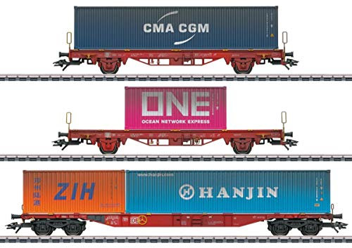 Märklin 47580 H0 Container-Tragwagen-Set, MHI der DB AG