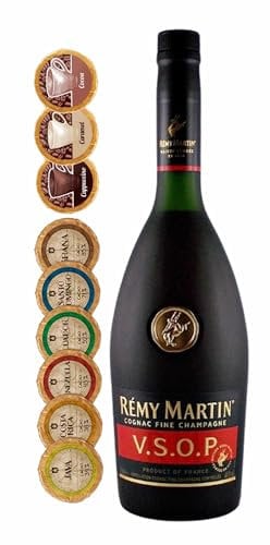 Cognac Remy Martin VSOP + 9 Edelschokoladen in 9 Geschmacksvariationen