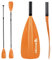 Abahub 4 teilig Carbon SUP Kajak Paddel, verstellbare Stand up Paddel, Leichter Carbonschaft orange Kunststoffblatt