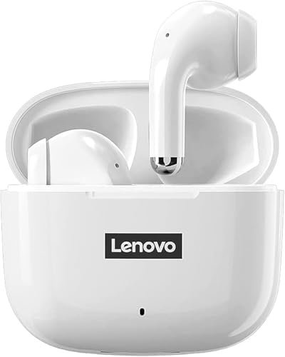 Lenovo LP40 Pro Wireless Earbuds Bluetooth 5.1 Headphones in-Ear 25H Playtime USB-C Fast Charge Deep Bass Touch Control IPX5 Waterproof Sport Wireless Headphones