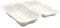 Générique Boite repas en bagasse blanche, 22,9×15,5×7,7cm carton de 200 écoresponsable et compostable