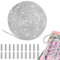 AMFUN Lacci Scarpe, 5M Lacci Scarpe Cristalli, Lacci per Scarpe con Strass, Lacci Corda con Coulisse Bling Bling, Lacci Piatti Per Scarpe, Accessori Abbigliamento Fai-Da-Te di Scarpe Pantaloni Felpe