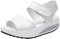 Mesing Sandalias Plataforma Mujer Verano Sandalias Cuña Comodas Cuero Peep Toe Zapatos Tacon para Caminar LX366-White-EU39