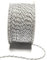 s.dekoda Kordel 50m x 2mm zweifarbig Weiß - Silber Drehkordel Dekoband Kordelband Kordelschnur