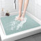 Tapis de Douche antidérapant 80x80cm - Tapis de Bain de Sécurité Confort Doux avec Trous de Drainage - Tapis de Douche de Massage en PVC Luffa pour Zones Humides, Séchage Rapide