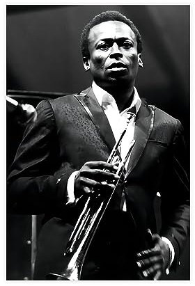 CHIPEL Miles Davis Jazz Musik Poster (1) Leinwand Poster für Schlafzimmer, Büro, Geschenk ungerahmt 30 x 45 cm