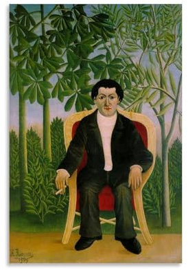 Henri Rousseau Artwork – Porträt von Joseph Brummer, Druck, Poster, Bild, Druck, Leinwand, Wandfarbe, Kunst, Dekor, moderne Wohnkunstwerke, Geschenkidee, 20 x 30 cm