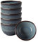 Villeroy & Boch like. by Lave Gris Dipschälchen 6er Set, 140 ml, Schale für Dips & Snacks, 10x10x6 cm, Steingut, Grau