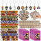 94Pcs Kit Anniversaire Harry Pott, Magic Wizard Cadeaux Party, 12 Invitation 12 Bracelet de Slap 10 Sacs Cadeaux Magic Wizard 50 Autocollants 10 Porte-clés Harry Pott Thèmes Decoration pour Enfants