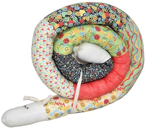 Bettschlange/Bettschnecke XXL *** Länge 250cm** Stillkissen, Seitenschläferkissen**(Lachgesichter)