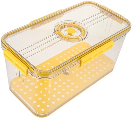 PRETYZOOM Contenedor Transparente Para Tapa Con Temporizador y Bandeja De Drenaje