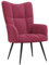 CINDERFUL Sessel Weinrot Samt,Bequemer Sessel aus Samt mit elegantem Design für Moderne Wohnlandschaften Möbel Wohnzimmer