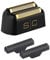 Set mit Scherkopf Gold Folie und Klingen aus Stahl | Original Stylecraft Zubehör | Ersatzteil für Stylecraft Instinct Elektrorasierer Farbe Schwarz