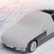 NETHIX Verdickte Autoabdeckung für VW Polo (Type AW 6C 6R 9N3 9N 6N2 6N 86C 2F 86) R GTI GTD GTE Halbgarage Auto Winter Abdeckplane Gegen Schnee EIS Frost Frontscheibenabdeckung,Silver-B