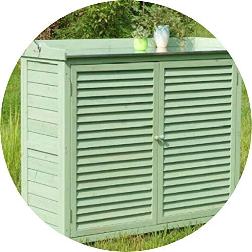 Armario de jardín de madera para exteriores con diseño resistente al sol e impermeable, ideal para uso en interiores y exteriores, ideal para balcón y almacenamiento de herramientas