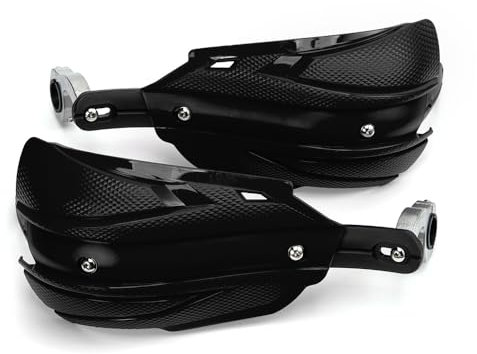 Motorrad Handschutz Universal 22mm 25mm 28mm Griffschutz Schild Motorrad Motocross Roller Winddichter Lenker Handschutz Schutzausrüstung (Schwarz)