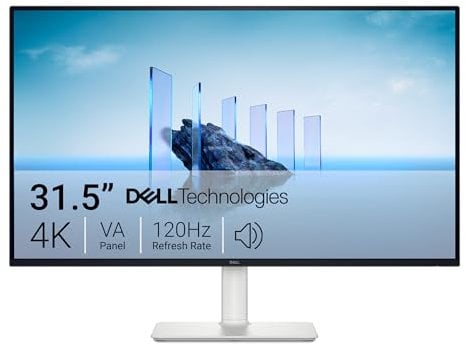 Dell 32 Plus Monitor - S3225QS, 4K UHD (3840x2160), 120Hz, VA, 4ms, AMD FreeSync Premium, 95% DCI-P3, HDR10, Höhenverstellbar, Eingebaute Lautsprecher, DisplayPort, 2 HDMI, 3 Jahre Garantie