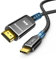 Highwings USB C to HDMI Cable 4K 0.5 m, USB C HDMI Cable UHD Thunderbolt 3 Compatible with iPhone 16/15 Pro, MacBook Pro/Air, iPad Pro/Air, Surface, Galaxy etc. (Black)