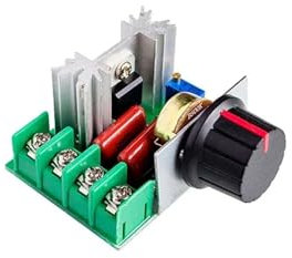 AC 220V 2000W Spannungsregler LED-Dimmer 2000W Hochleistungsmotor Drehzahlregler Drehzahlreglermodul mit Potentiometer(2000W)
