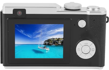 4K Digitalkamera, 64MP 16x Digital Zoom Kids Selfie -Kamera, Kleine Kompakte Videokamera mit 2,4 -Zoll -Bildschirm für Jungen Mädchen (32GB)