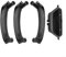 Fauhapyway Door Panel Handle Cover, Pull Bowl Trim Set for BMW X3 X4 F25 F26 RHD ABS PC Material(Black)