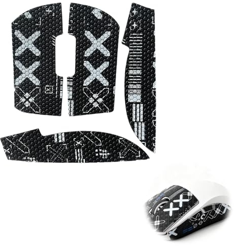 Jetstream 1 Stück Mouse Grip Tape Set, Anti-Rutsch Maus-Griptape, Maus-Anti-Rutsch-Aufkleber, Gaming-Mauss Selbstklebend, kompatibel mit Logitech G Pro X Drahtlose Mauss, Schwarz