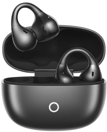 realme Buds Clip Auricolari Bluetooth Open Ear, 36H Autonomia, Chiamate con AI ENC, Traduttore AI, IP55, Bluetooth 5.4, Connessione Doppio Dispositivo, Design Titanio, per Android & iOS, Nero Titanio