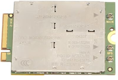 Alomejor MDM9250 LTE Cat.12 4G Modulo Wireless EM7565 1104207 Scheda di Rete con 24 Bande LTE per Laptop NGFF M.2, Ricevitore GNSS, Controllo API