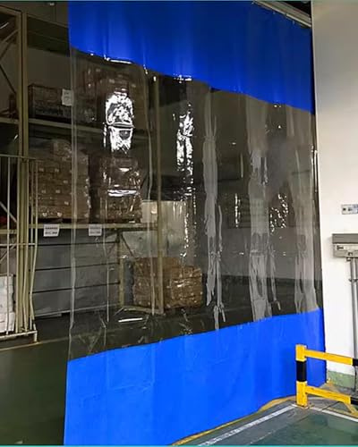 Rideau de séparation Extra Large et imperméable pour Garage et pergola extérieure – Cloison Transparente à enroulement Rapide (150 x 366 cm) – Idéal pour Les espaces de Lavage Auto et pour p