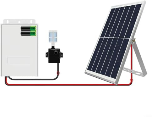 HOHOVYVY Pompa dell'acqua solare, 9 V, 6 W, 10 W, con accumulo di energia e regolazione a 5 marce, con batteria e pannello solare, per laghetti da giardino, piscine e giochi d'acqua (9 V, 10 W, 2600