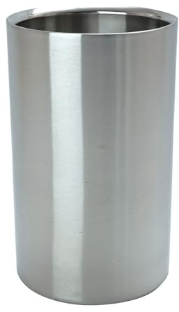 Beaumont Stainless Steel Wine Cooler | Double-walled thermal layer keeps bottles perfectly chilled for hours at the table without messy ice or condensation.